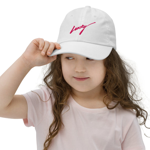 Lucky kids baseball cap yellow embroidered Norpex Canada streetwear children accessories