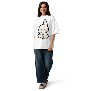 Almost Asleep oversized tee — back view, Quiet Hours series by Norpex