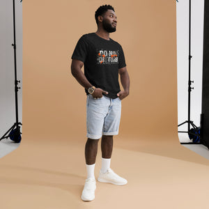 Do Not Disturb men's graphic tee yellow streetwear Norpex Canada black side
