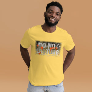 Do Not Disturb men's graphic tee yellow streetwear Norpex Canada zoom