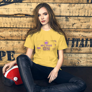 NPC Mode ON women's graphic tee streetwear Norpex Canada yellow light