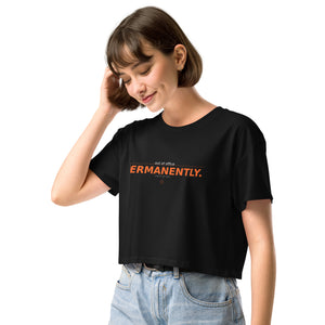 Out of Office Permanently women's crop top graphic streetwear Norpex Canada zoom